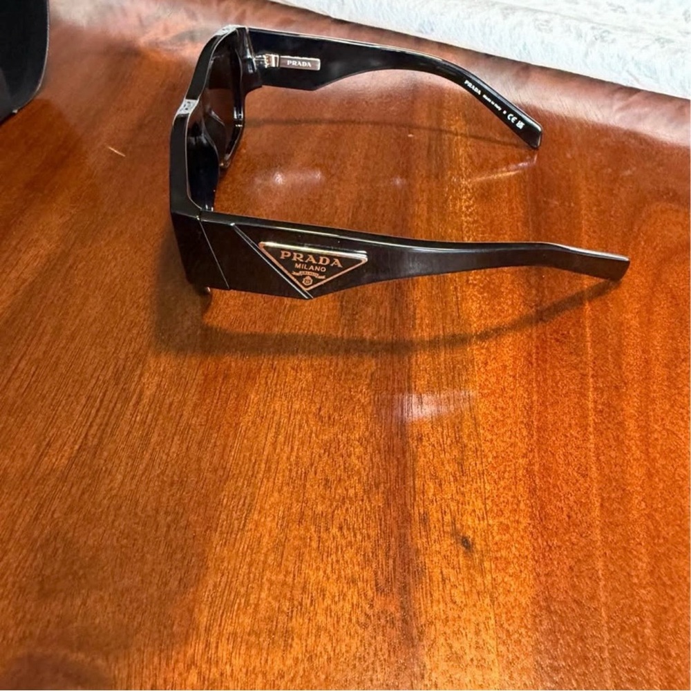 Prada Oversized Black Rectangular Sunglasses - image 7